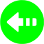 lime arrow left 5 icon