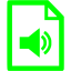 lime audio file icon