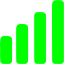 lime bar chart 3 icon