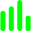 lime bar chart 7 icon