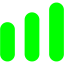 lime bar chart 9 icon