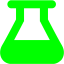 lime beaker icon