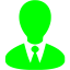 lime businessman icon