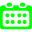 lime calendar 4 icon