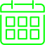 lime calendar 7 icon