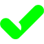 lime check mark 9 icon