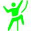 lime climbing icon