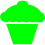 lime cupcake 6 icon