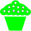lime cupcake icon