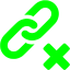 lime delete link icon