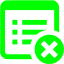 lime delete property icon