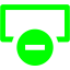 lime delete row icon