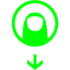 lime drag down icon