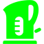 lime electric teapot icon