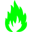 lime flammable icon