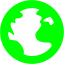 lime globe 6 icon