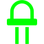 lime led diode icon