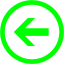 lime left round icon