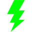 lime lightning bolt icon