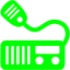 lime marine radio icon