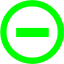 lime minus 5 icon