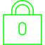 lime padlock 12 icon