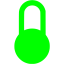 lime padlock 7 icon