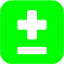 lime plus minus icon