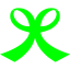 lime ribbon 10 icon