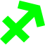 lime sagittarius icon