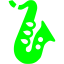 lime saxophone icon