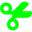 lime scissors 7 icon