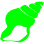 lime seashell icon