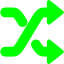 lime shuffle icon