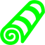 lime sleepin mat icon