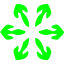 lime snowflake 20 icon