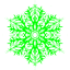 lime snowflake 22 icon