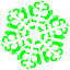 lime snowflake 46 icon