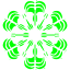 lime snowflake 48 icon