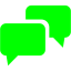 lime speech bubble 2 icon