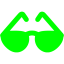 lime sun glasses icon