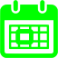 lime tear of calendar icon