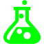 lime test tube icon