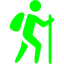 lime trekking icon