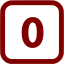 maroon 0 icon