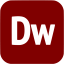 maroon adobe dw icon