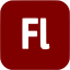 maroon adobe fl icon