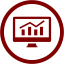 maroon analytics 3 icon