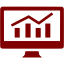 maroon analytics icon