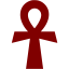 maroon ankh icon